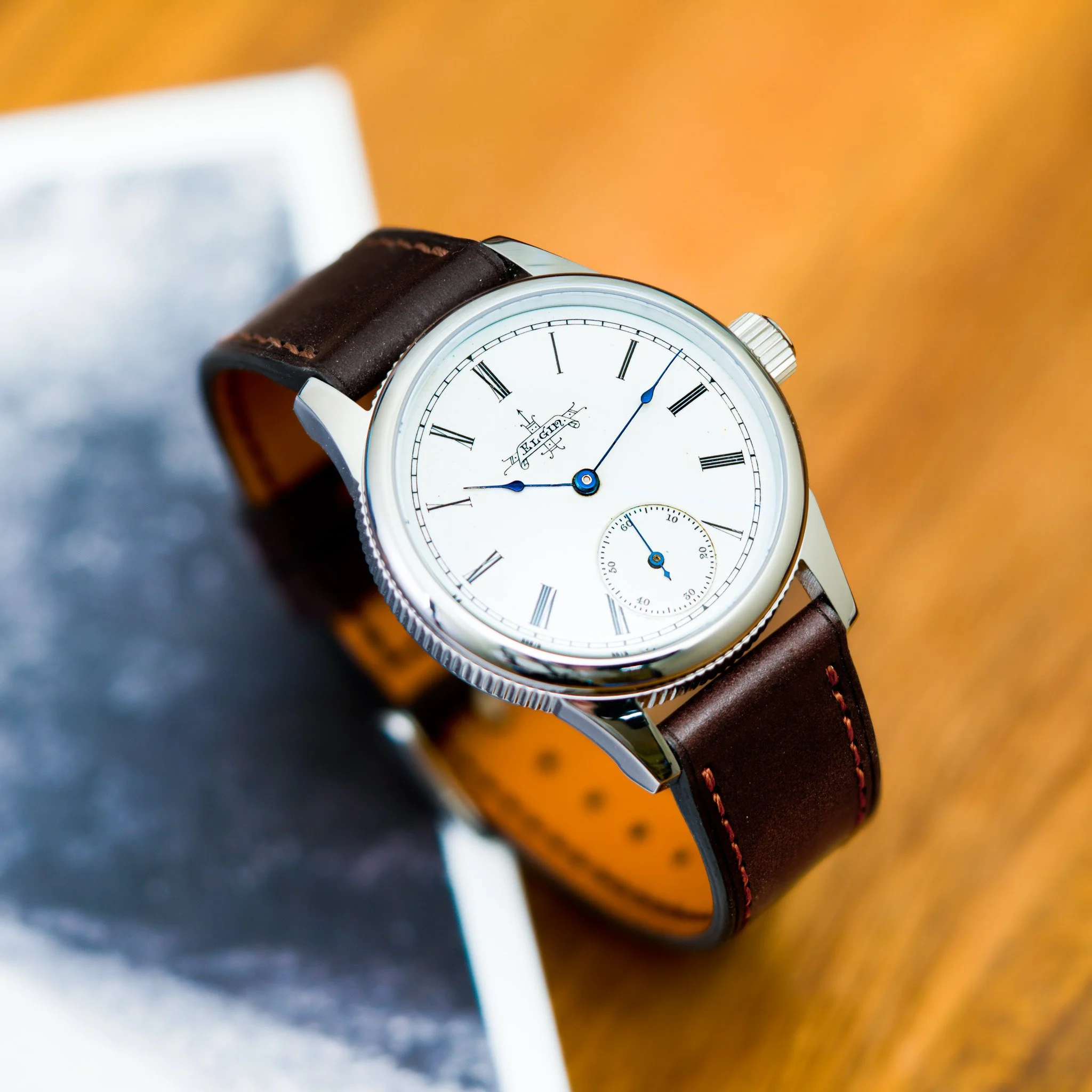 Elgin pocket watch conversion — Frett & Co Clockworks